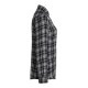 KARLOWSKY Damen Flanellbluse URBAN-FLAIR Langarm Schwarz Karo