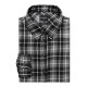 KARLOWSKY Damen Flanellbluse URBAN-FLAIR Langarm Schwarz Karo