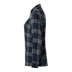 KARLOWSKY Damen Flanellbluse URBAN-STYLE Langarm Marine kariert