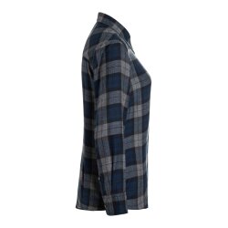 KARLOWSKY Damen Flanellbluse URBAN-STYLE Langarm Marine kariert