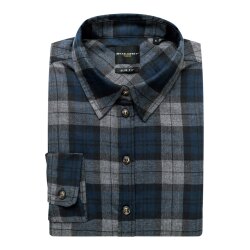 KARLOWSKY Damen Flanellbluse URBAN-STYLE Langarm Marine kariert
