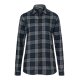 KARLOWSKY Damen Flanellbluse URBAN-STYLE Langarm Marine kariert