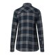 KARLOWSKY Damen Flanellbluse URBAN-STYLE Langarm Marine kariert