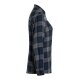 KARLOWSKY Damen Flanellbluse URBAN-STYLE Langarm Marine kariert
