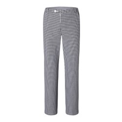 KARLOWSKY Herren Pepitahose BASIC Kochhose Baumwolle Schwarz