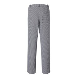 KARLOWSKY Herren Pepitahose BASIC Kochhose Baumwolle Schwarz