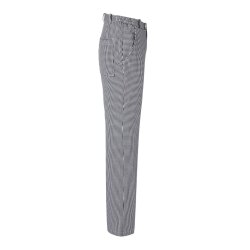 KARLOWSKY Herren Pepitahose BASIC Kochhose Baumwolle Schwarz
