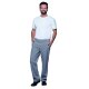 KARLOWSKY Herren Pepitahose BASIC Kochhose Baumwolle Schwarz