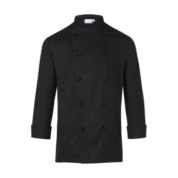 KARLOWSKY Kochjacke BASIC Unisex Stehkragen Baumwolle Schwarz
