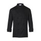 KARLOWSKY Kochjacke BASIC Unisex Stehkragen Baumwolle Schwarz