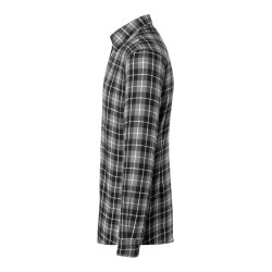 KARLOWSKY Herren Flanellhemd URBAN-FLAIR Langarm Schwarz Karo