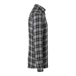 KARLOWSKY Herren Flanellhemd URBAN-FLAIR Langarm Schwarz Karo