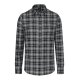 KARLOWSKY Herren Flanellhemd URBAN-FLAIR Langarm Schwarz Karo