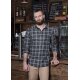 KARLOWSKY Herren Flanellhemd URBAN-FLAIR Langarm Schwarz Karo