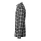 KARLOWSKY Herren Flanellhemd URBAN-FLAIR Langarm Schwarz Karo