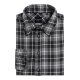 KARLOWSKY Herren Flanellhemd URBAN-FLAIR Langarm Schwarz Karo