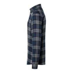 KARLOWSKY Herren Flanellhemd URBAN-STYLE Langarm Marine Karo