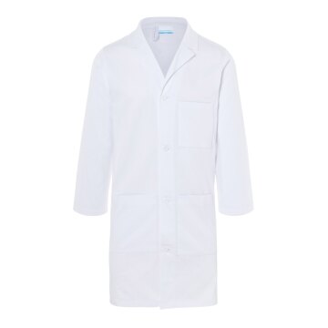 KARLOWSKY Herren Arzt-/Labormantel BASIC Revers Casual-Fit Weiß