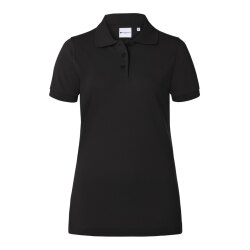 KARLOWSKY Damen Poloshirt BASIC Kurzarm Modern-Fit Schwarz
