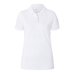 Karlowsky Workwear Damen Poloshirt BASIC Kurzarm Polokragen Modern Fit Baumwolle pflegeleicht formbeständig Weiß