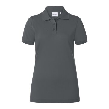 KARLOWSKY Damen Poloshirt BASIC Kurzarm Modern-Fit Anthrazit