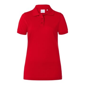KARLOWSKY Damen Poloshirt BASIC Kurzarm Modern-Fit Rot