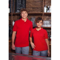 KARLOWSKY Damen Poloshirt BASIC Kurzarm Modern-Fit Rot
