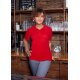 KARLOWSKY Damen Poloshirt BASIC Kurzarm Modern-Fit Rot