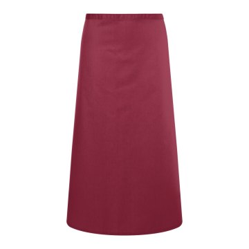 Karlowsky Bistroschürze IBIZA 110 x 90 cm unisex Polyester/Baumwollmix waschecht pflegeleicht Bordeaux