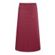 Karlowsky Bistroschürze IBIZA 110 x 90 cm unisex Polyester/Baumwollmix waschecht pflegeleicht Bordeaux