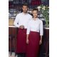 Karlowsky Bistroschürze IBIZA 110 x 90 cm unisex Polyester/Baumwollmix waschecht pflegeleicht Bordeaux