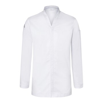 KARLOWSKY Herren Kochjacke DIAMOND-CUT® Couture V-Neck Weiß
