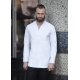 KARLOWSKY Herren Kochjacke DIAMOND-CUT® Couture V-Neck Weiß