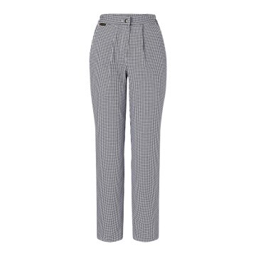 KARLOWSKY Damen Kochhose ANNEMARIE Baumwolle Schwarz Pepita