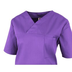 beb Basic Kasack Unisex Kurzarm Violett