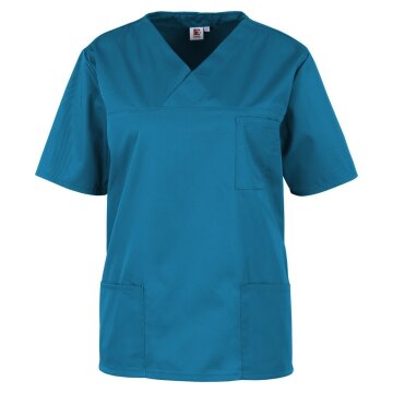 beb Basic Kasack Unisex Kurzarm Petrol