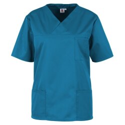 beb Basic Kasack Unisex Kurzarm Petrol