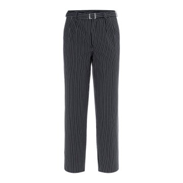 KARLOWSKY Herren Kochhose JACK Schwarz/Weiß Nadelstreifen