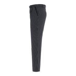 KARLOWSKY Herren Kochhose JACK Schwarz/Weiß Nadelstreifen