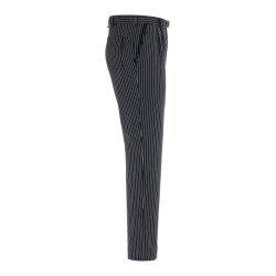 KARLOWSKY Herren Kochhose JACK Schwarz/Weiß Nadelstreifen