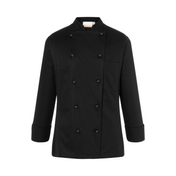 KARLOWSKY Damen Kochjacke AGATHE Stehkragen Modern-Fit Schwarz