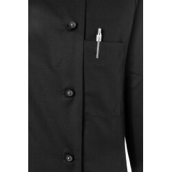 KARLOWSKY Damen Kochjacke AGATHE Stehkragen Modern-Fit Schwarz
