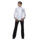KARLOWSKY Damen Kochjacke AGATHE Stehkragen Modern-Fit Weiß