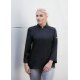 KARLOWSKY Damen Kochjacke NAOMI Druckknöpfe Modern-Fit Schwarz