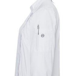 KARLOWSKY Damen Kochjacke NAOMI Druckknöpfe Modern-Fit Weiß