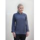 KARLOWSKY Damen Kochjacke NAOMI Druckknöpfe Modern-Fit Anthrazit