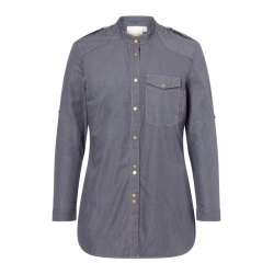 KARLOWSKY Damen Kochhemd JEANS-STYLE Druckknöpfe...