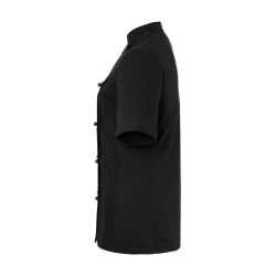 KARLOWSKY Damen Kochjacke PAULINE Kurzarm Stehkragen Schwarz