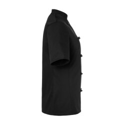KARLOWSKY Damen Kochjacke PAULINE Kurzarm Stehkragen Schwarz