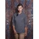 KARLOWSKY Damen Kochjacke JEANS-STYLE Druckknöpfe Schwarz